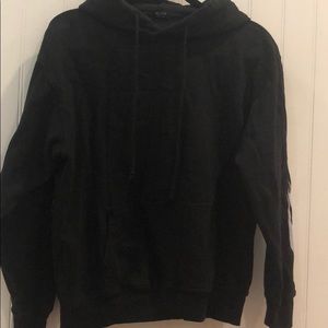 Black brandy Melville fire hoodie